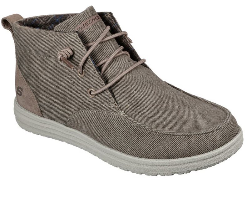 Skechers Herr Bruna Slip On - Relaxed Fit: Melson - Forlen - Sverige (XWENO-6087)